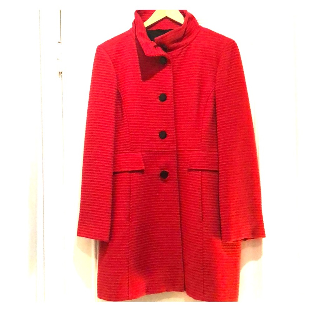 Ann Taylor Loft Coat in Bright Red (Never Worn!)